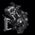 Мотоциклет Yamaha YZF-R1 - цилиндрова глава с висока компресия и олекотени компоненти
