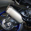 Мотоциклет Yamaha YZF-R1 - уникален звук и максимална ефективност от олекотения титаниев ауспух